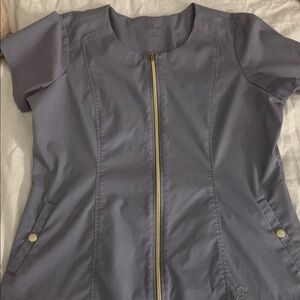 Jaanuu Scrub Zip-Up Top